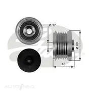 Gates Alternator Pulley - OAP7059