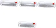 ULTECHNOVO 4pcs Rear Collision Warning Light Warning Lights for Vehicles Strobe Light for Truck Safety Lights for Vehicles Strobe Lights for Vehicles Strobe Lights for Trucks Abs White