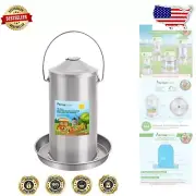 Durable 304 Stainless Steel Automatic Chicken Waterer - Leak-Proof & Heavy-Duty