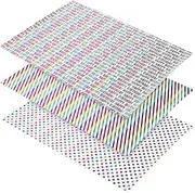 Ipetboom Pack of Festive Heart Wrapping Papers Rolls of Cartoon Pattern Packing Sheets for Birthday Party Decorations