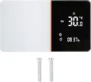 Smart Thermostat Touch Control LCD Screen Temperature Controller Programmable Thermostat for Water Floor Heating System with Backlight Display 5+1+1 Mode 6 Time Periods