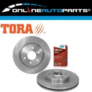 Front Disc Brake Rotors + Bendix 4WD Pads for Nissan D23 Navara NP300 2015~2018 (for: Nissan)