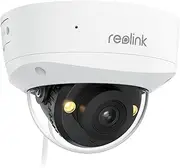 RLC-840A PoE IP Security Camera 4K- 125 Degree, Color Night Vision with Spotlight, IK10 Vandal Proof, Human/Vehicle/Animal Smart Detection, 2 Way Talk