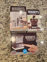 Hershey Fondue Chocolate Drink Maker Vending Machine Set Of 3 NIB Gifts
