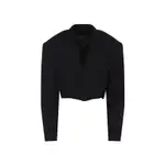 [Balenciaga] Balenciaga-Black Cut Off Sb Jacket-Donna 36 FR