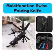 Multifunction Swiss Folding Knife Army Survival Tactical Pocket Camping Tools