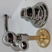 California Faucets Del Mar Double Robe Hook Polished Nickel PVD - 60-DRH-PN