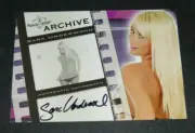 2009 Benchwarmer SARA UNDERWOOD Archive #7 Black Ink Autograph PMOY Playboy Sexy