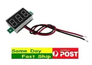 LED Mini Voltage Meter Voltmeter Gauge 2.5-32V range, 2 wire AU Local Fast Ship