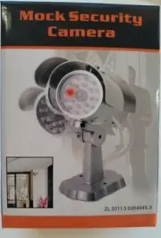 Non-Functioning Mock Security Camera with Flashing Light - NIB
