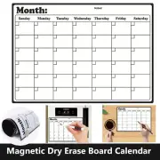 A3 Magnetic Fridge Whiteboard Dry Erase Calendar Planner Monthly Weekly Daily