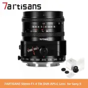 7ARTISANS 50mm F1.4 Tilt Shift APS-C Lens for Sony E Mount Camera A6600 A7SIII