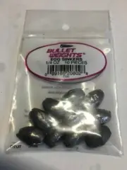 Bullet weights 1/4 oz egg sinkers 10 pieces per pack