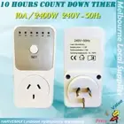 AU Plug 10A 240V 2400W Countdown Timer For Mobile Phone Charger Heater Appliance