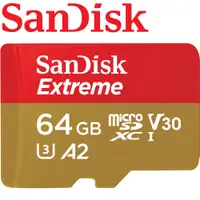 在飛比找PChome24h購物優惠-SanDisk 64GB Extreme U3 microS