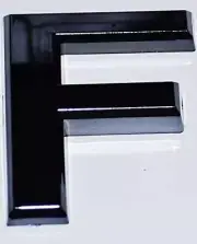 1 PCS - Apartment Number Sign/Mailbox Number Sign, F (3D,2.75 x 1.75)-REF24-1027