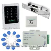 IP68 Waterproof RFID Card+ Password Door Access Control+ Strike Lock+ Door Exit