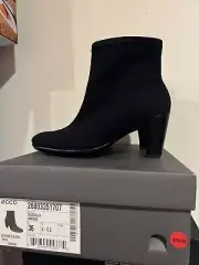 Ecco Shape 55 Plateau Low Cut Blk Shootie Womens 36/5-5.5 Ankle Heel 26803351707