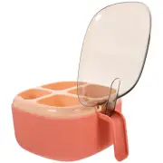 Tea Coffee Sugar Canisters Divided Spice Container Condiment Box