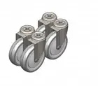 BAILEY Spare Part Replacement Wheels Bailey Access Platform Ladders SP45-031AZ