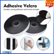 1/2/5M Hook and Loop Strips with Glue Strong Self Adhesive Fastener Double-Side