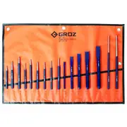 Groz GZ-33002 - Punch/Cold Chisel Set 16 Piece