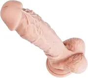Gybsp Amazing Adullt Funny Toy Massager Waterproof adullt Toy Dido for Women, Realistic Penis Cock, Silcone Dong with Suction Cup, Adult Sex Toy with Ball, Vaginal G-spot Waterproof