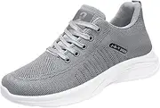 [Generic] Sneaker Boxes for Men Size 12 Flat Soft Bottom Mesh Breathable Comfortable Lace Up Solid Color Simple Style Mens Sneaker Shoes Size 13