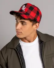 [Dexter] Dexter Men's Drift Snapback Cap in Black/Red One Size Black/Red