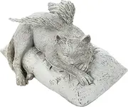 BESPORTBLE Angel Cat Statue Resin Memorial Garden Statue Angel Wings Cat Memorial Stone