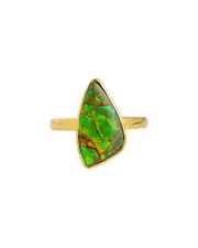 Tiramisu 14K Over Silver 5.20 ct. tw. Ammolite Ring