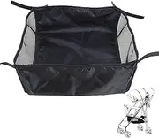 Stroller Organizer, Oxford Cloth Shopping Stroller Storage Stroller Bottom Basket Organizer for Carrying Diaper Toys and Snacks Stroller Accessories