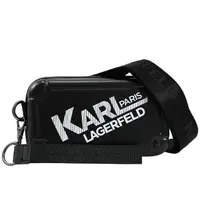 在飛比找momo購物網優惠-【KARL LAGERFELD 卡爾】品牌LOGO行李箱造型