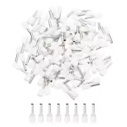 250 Pcs Insulated Ferrule Wire Connectors Wire Terminals 16 AWG, White