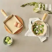 NEOFLAM FIKA Nonstick Petit Wok Pan Set, 6" Tamagoyaki Skillet, 7" Mini Chef Wok