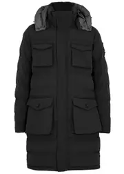 Sandbanks Branksome Quilted Shell Coat - Black - XL XL