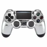 Chrome silver Custom UN-MODDED Controller Exclusive Design for PS4