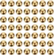 uxcell 100pcs Precision Solid Brass Bearing Balls 6mm Industrial Brass Ball Spheres for Machinery, Automotive, and DIY