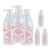 在飛比找蝦皮商城優惠-Folio 花樂 花漾晶亮煥彩洗髮精 500ml 3入優惠組