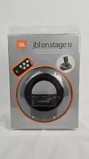 JBL On Stage II iPod Loudspeaker Dock RF Remote Black New In Box Sealed