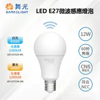 在飛比找PChome24h購物優惠-※2入※【舞光-LED】E27 LED 12W 微波感應燈泡