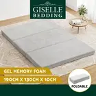 Giselle Bedding Foldable Mattress Folding Foam Mattresses Camping Double Gel