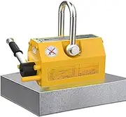 QMNUZCFD Magnetic Lifter, with Release Heavy Duty Permanent Lifting Magnets, for Hoists, Workshop Cranes, Lifting Plate, Steel, Round Steel (6600 lb/3 Tone)