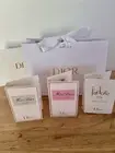 Collection Of DIOR Perfumes 1ml x 3 Couture Packaging Miss Dior J’adore Samples