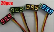 20Pcs Dc 0-100V Mini Panel Motor Red Led Voltmeter 3-Digital Display Voltage ys
