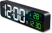 Digital Wall Clock Large Display LED Mirror Clock