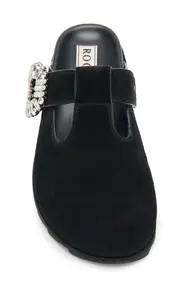 [Roger Vivier] Slidy Viv Suede Mules