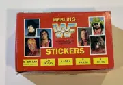 1992 Merlin WWF Sticker Box Hogan & Undertaker 100 SEALED PACKS Original Box