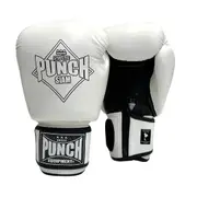 PUNCH Boxing Gloves Siam LEATHER WHITE 16OZ