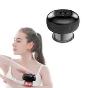 3-in-1 Electric Cupping Massager with Heat and Scraping-Black